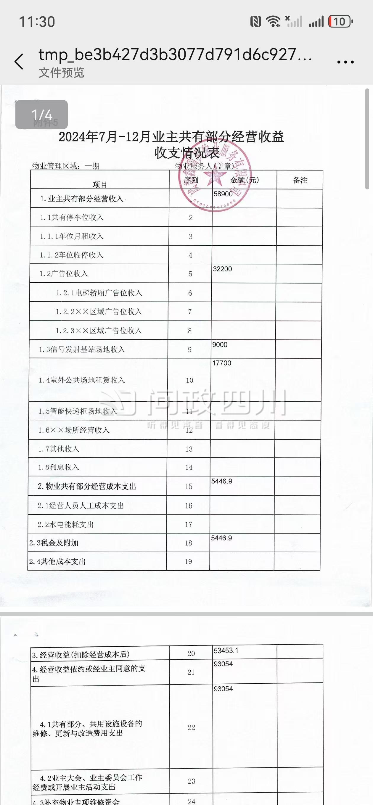 退还属于业主的公共收益部分，由街道办成立共管账户，对资金进行监管，